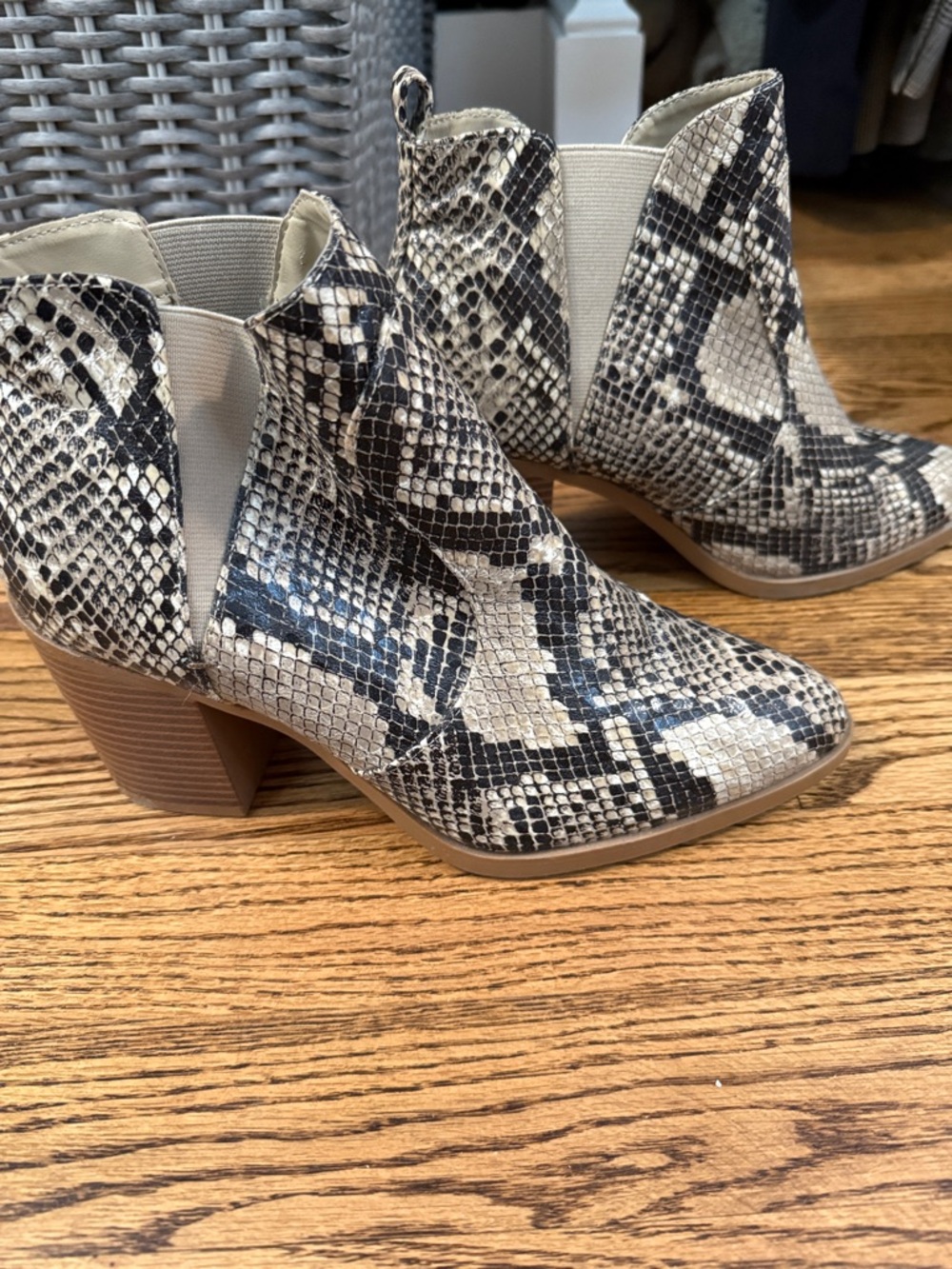 Snakeskin boots